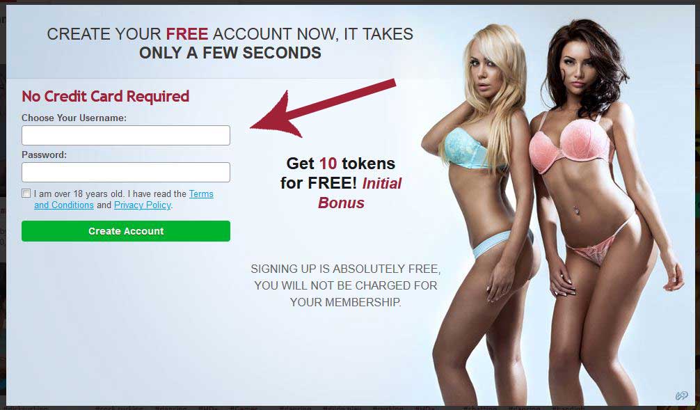 BongCams Sign Up Form