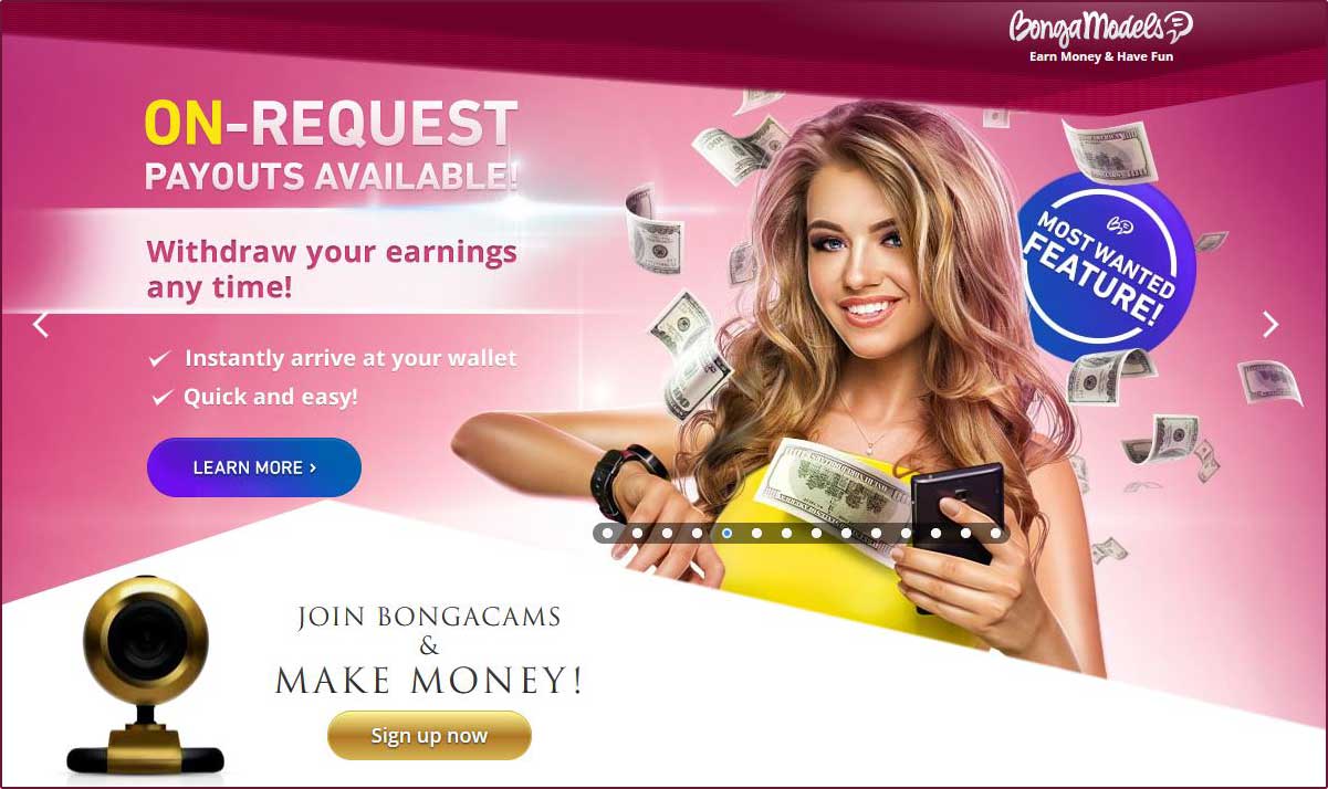 BongaModels How often do I get paid