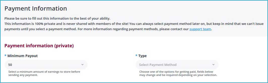 BongaModels Payment Information