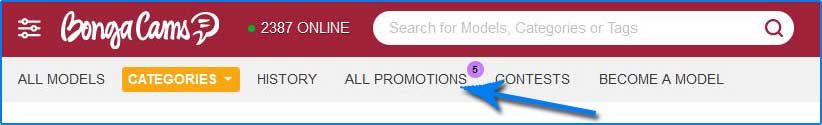 BongaCams promotions