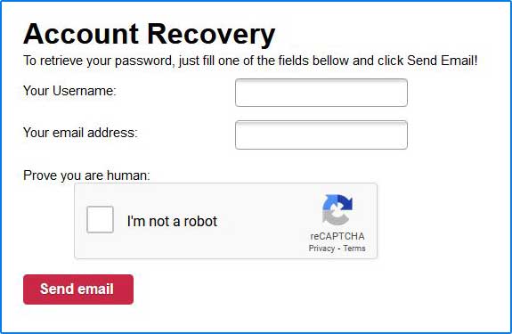 BongaModels account recovery